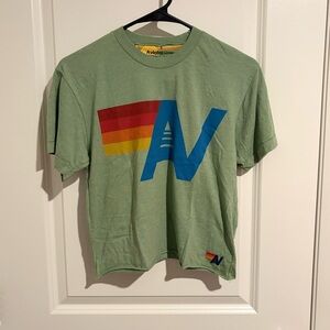 Aviator Nation Olive Tee with Blue Graphic- Size Small
B1